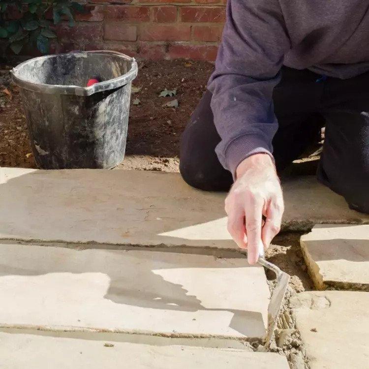 How To Lay Paving Slabs For Your Patio, Patio Slabs On Concrete